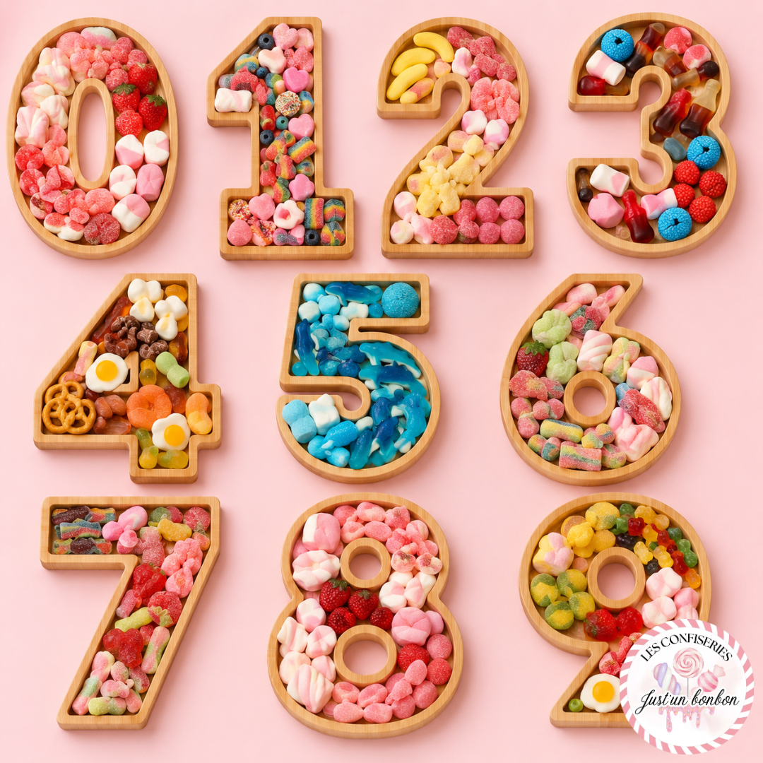 Plateau de Bonbon Chiffre 🍠(à l’unité)