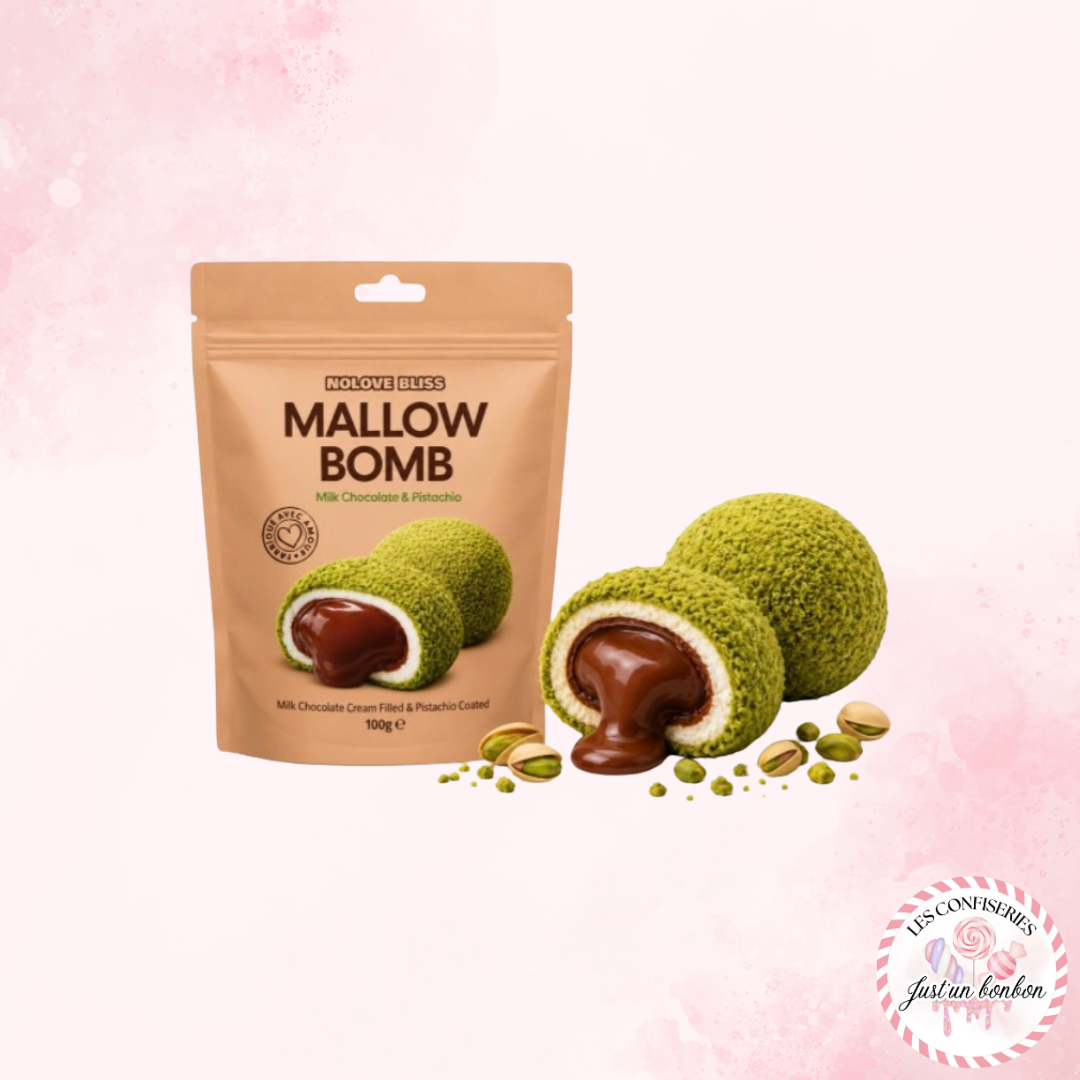 Mallow Bomb Chocolat Pistache (à l’unité)