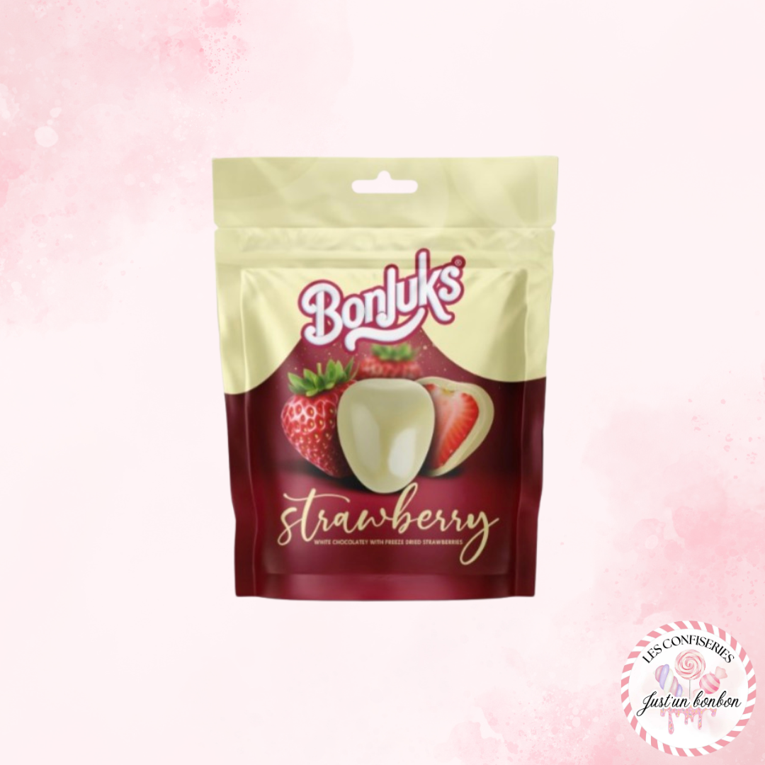 Fraise Enrobée de Chocolat Blanc (le sachet)