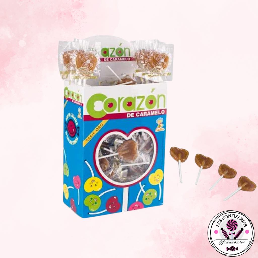 Sucette Cœur Cola (lot de 5)