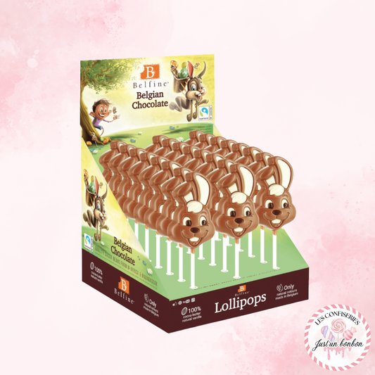 Sucette Tête de Lapin Chocolat (à l’unité)