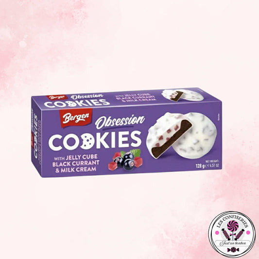 Cookies Jelly Cube Black Currant & Milk Cream (à l’unité)