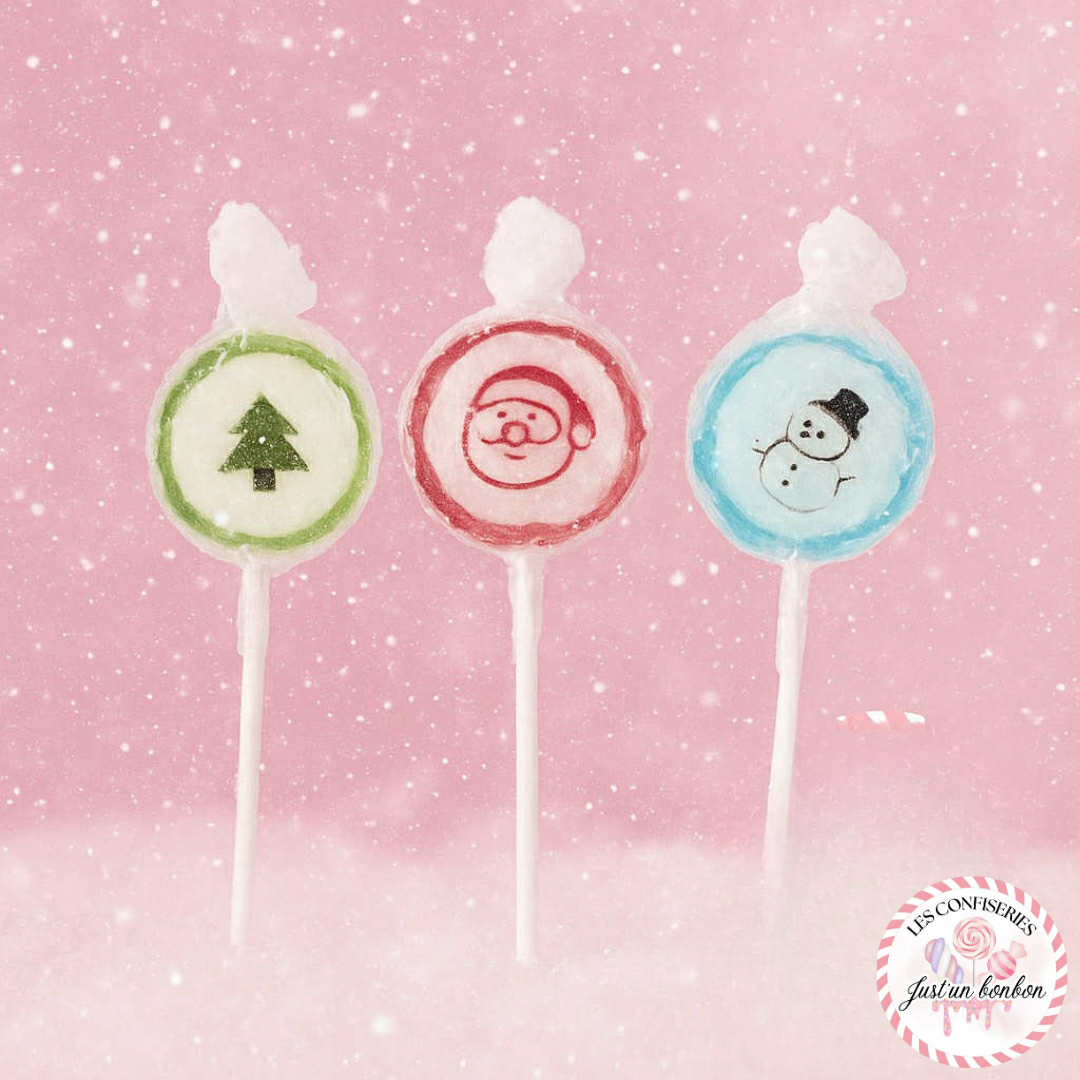 Sucette de Noël (lot de 3)