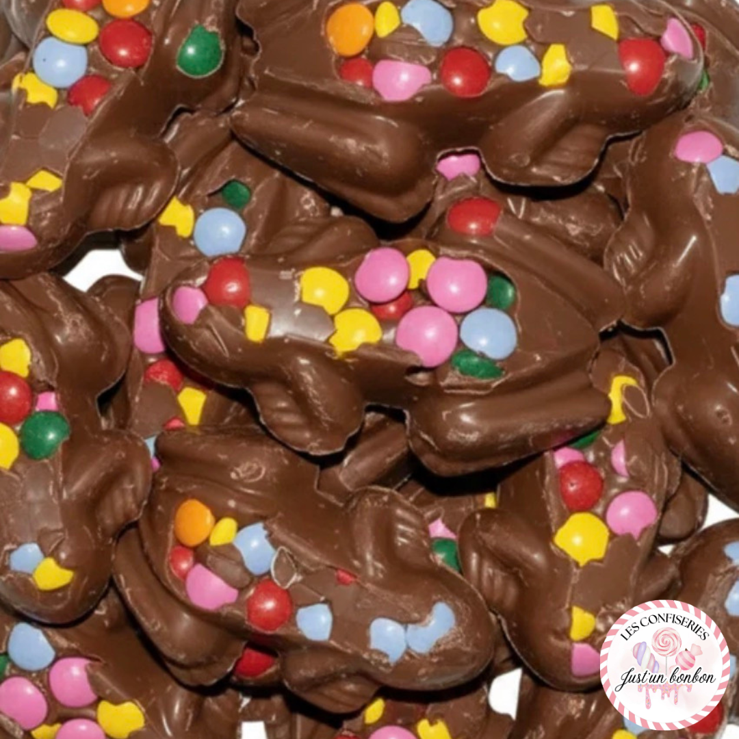Grenouille Chocolat au Lait Smarties Suédois (lot de 3)
