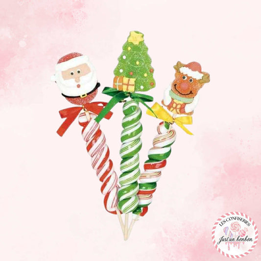 Sucette Torsadée Noël (à l’unité)